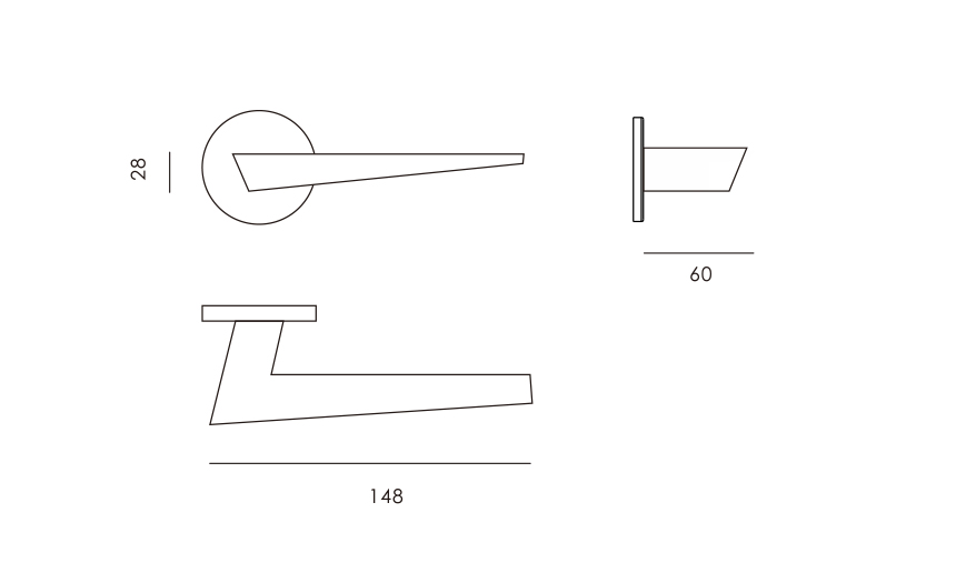 Minimalist matt dub qhov rooj xauv tsim
