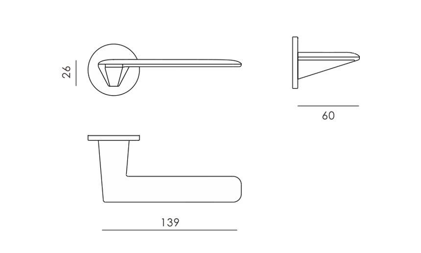 zinc alloy lever kov xauv