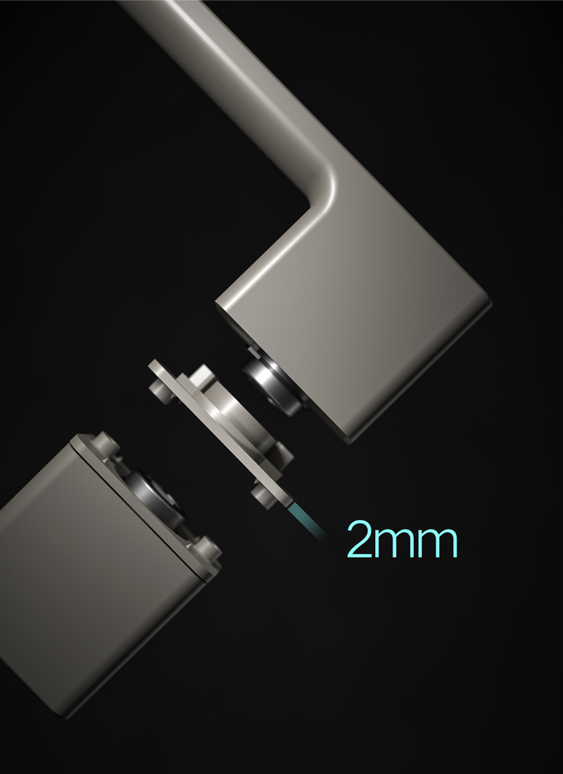 2 hli ultra-thin qauv qhov rooj kov