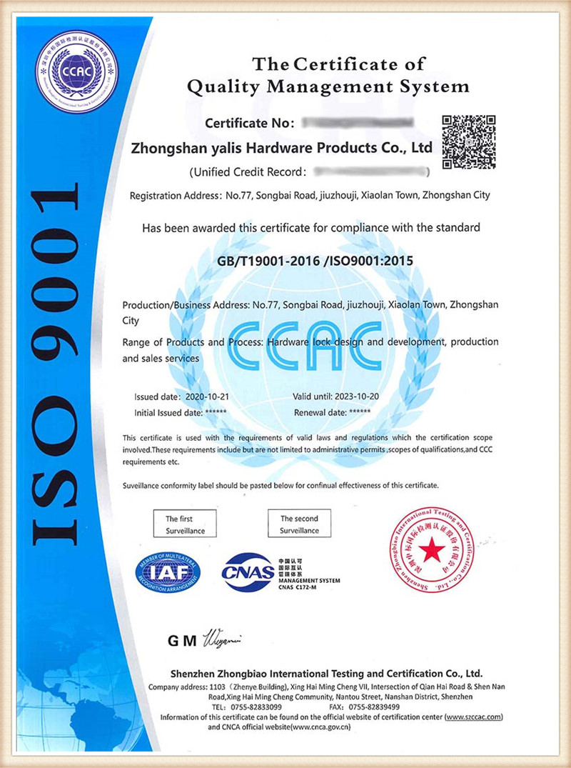 Certificazione ISO-1