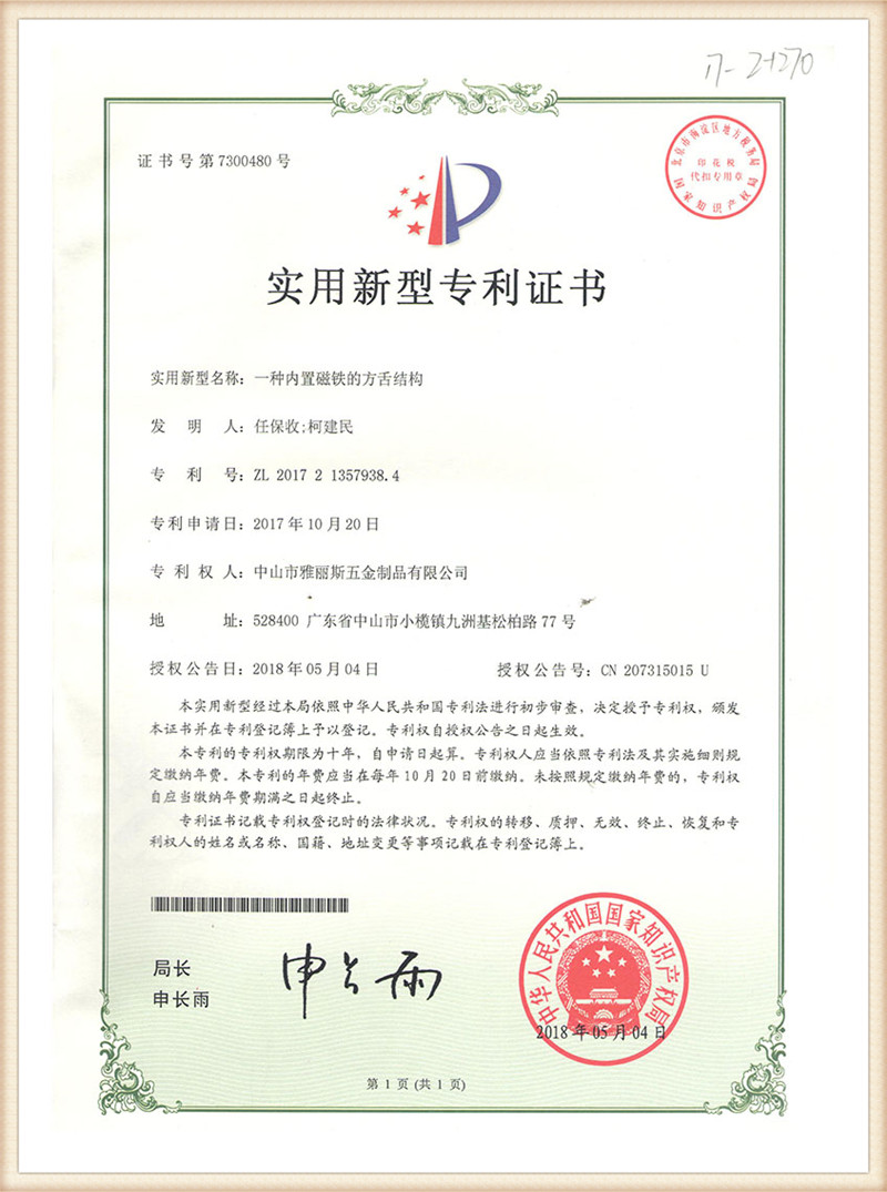 Tus Qauv Zauv Patent-1