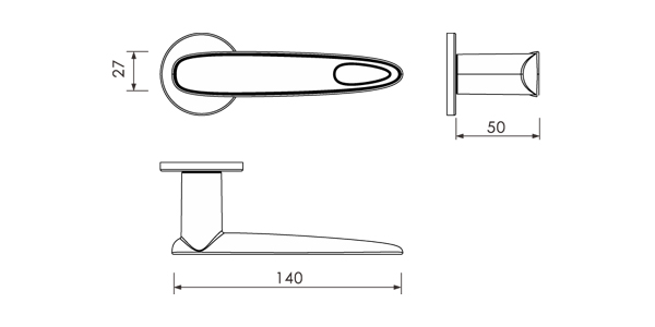 dibujo de la manija de la puerta