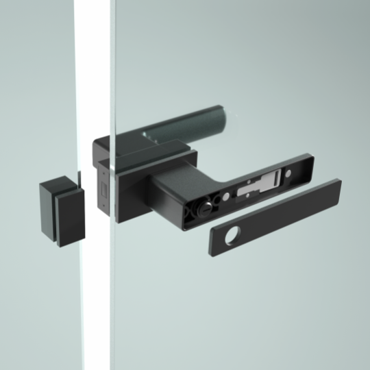 matt dub qhov rooj xauv rau iav qhov rooj tsis slim aluminium ncej