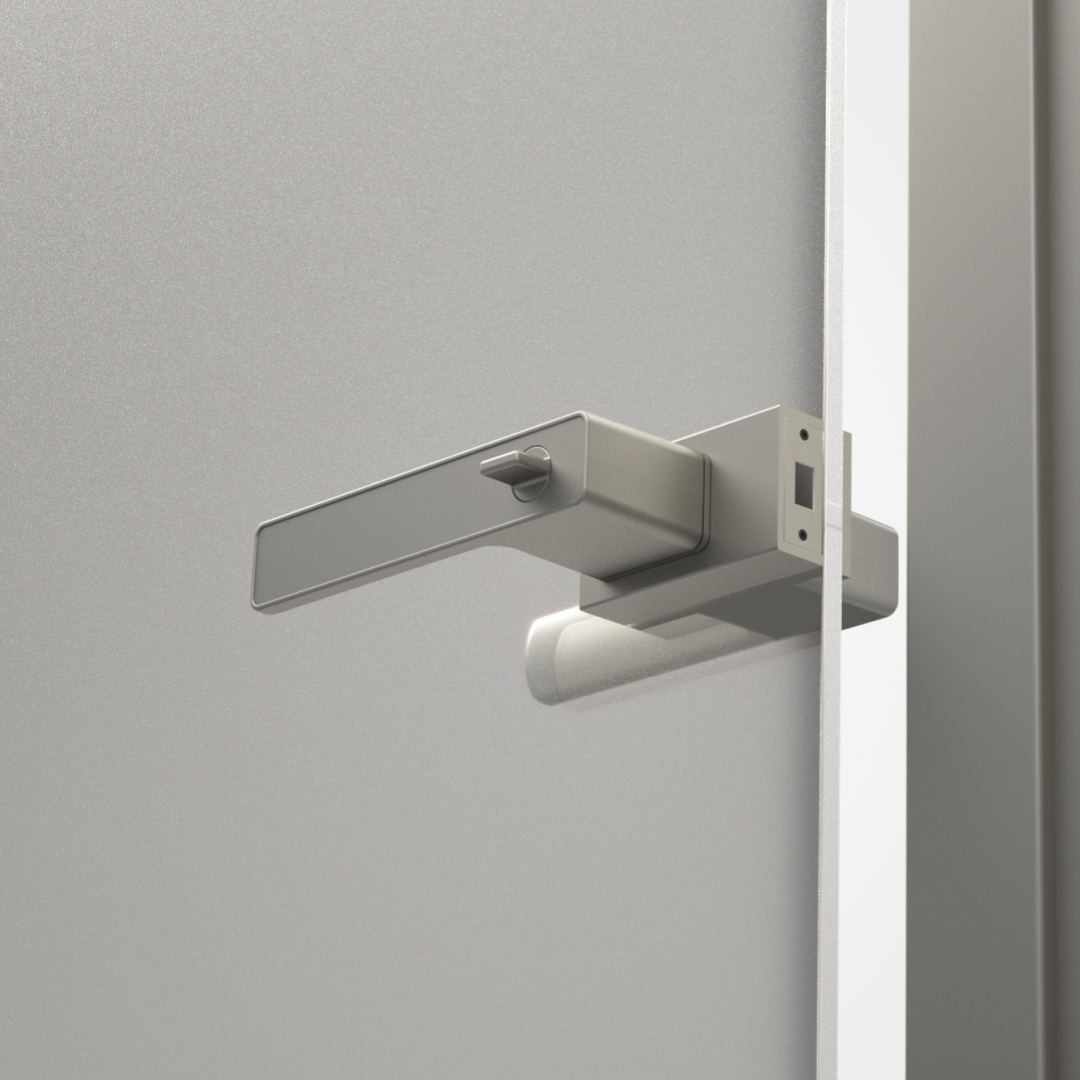 Platinum grey iav qhov rooj kov