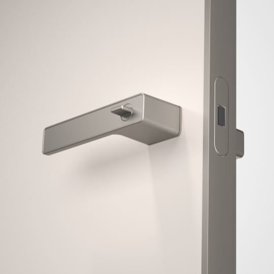 Niaj hnub nimno ntoo qhov rooj platinum grey pob qhov rooj