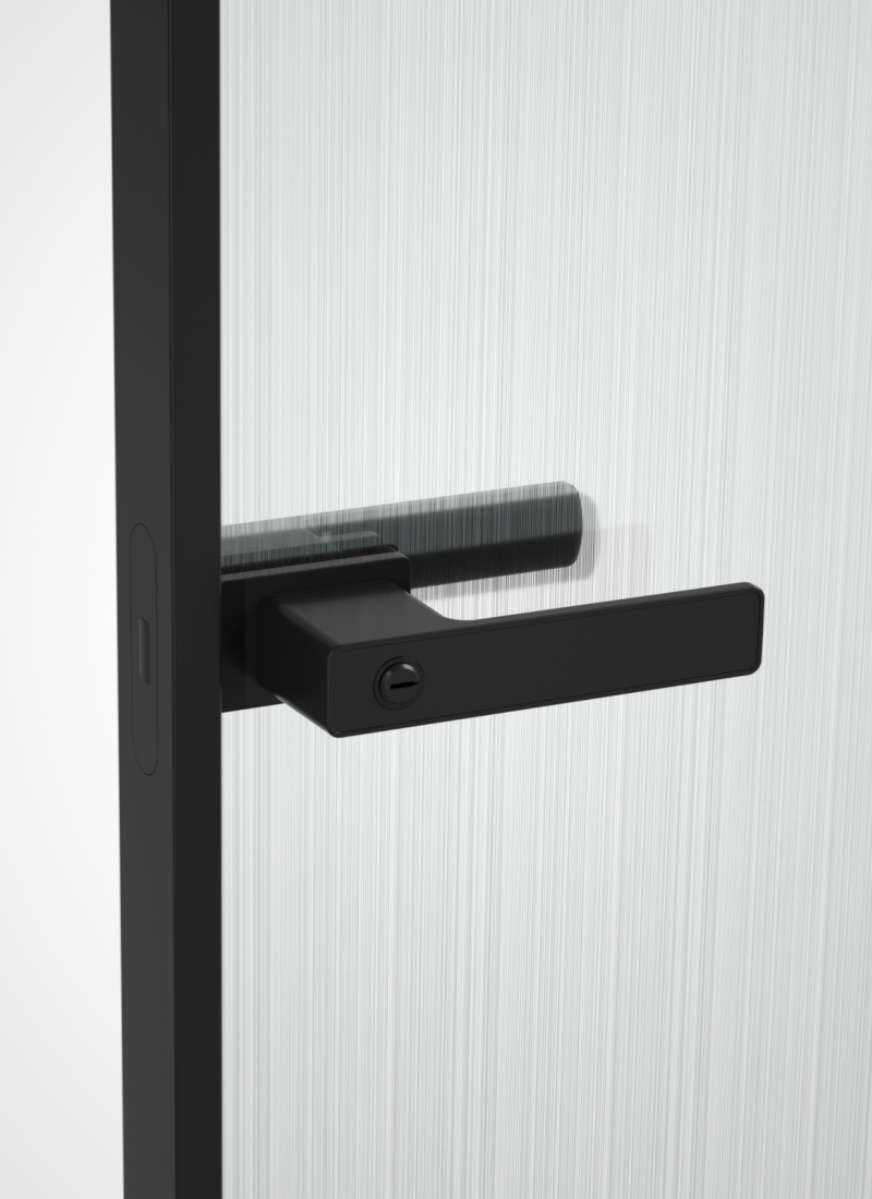 zinc alloy qhov rooj kov nrog iav