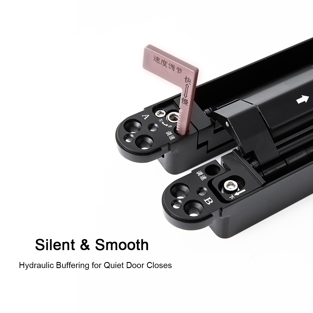 matt black hydraulic door hinge, silent and smooth,modern,matt satin chrome