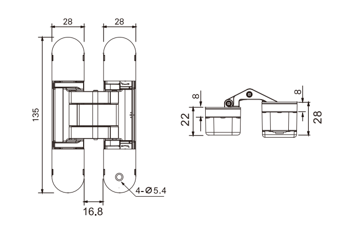 minimalist door hinge factory