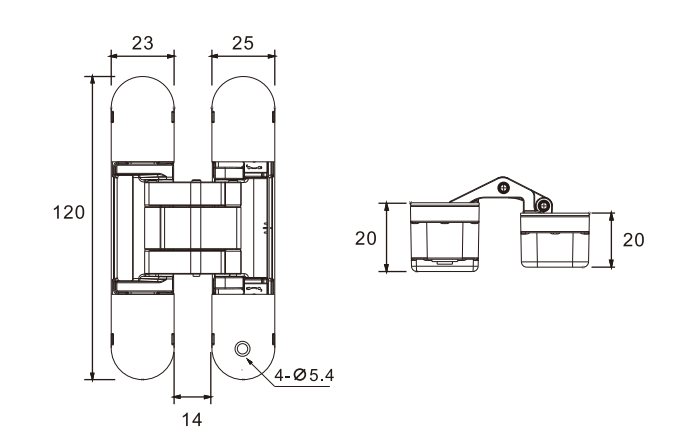 door hardware-door hinge at Yalis