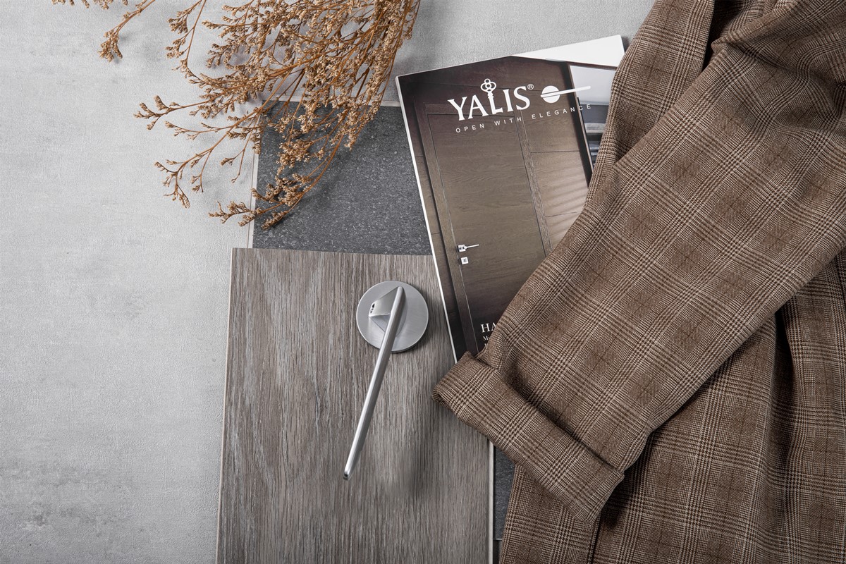 Minimalist wooden door handle design