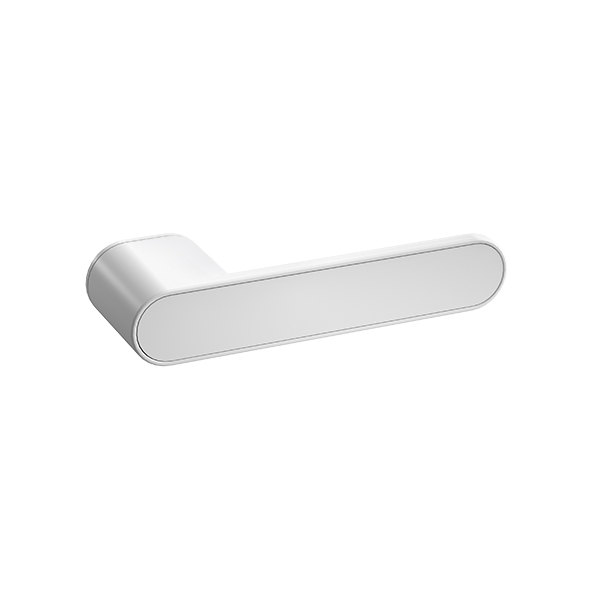 Round door handle with hidden function