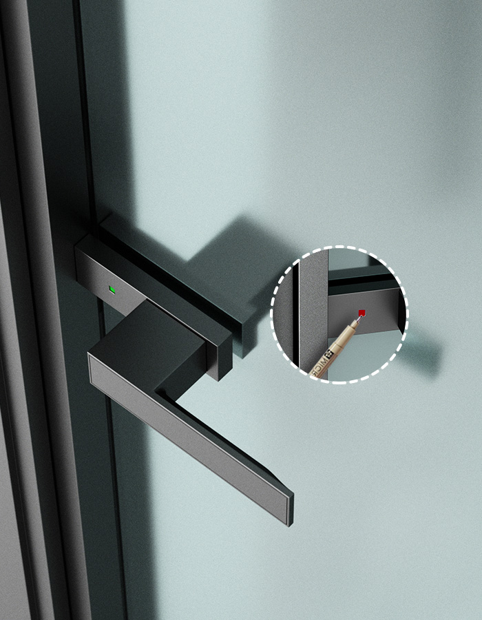 magnetic door lock for glass door