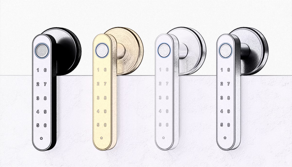 Customizable Smart Door Handles in Various Colors