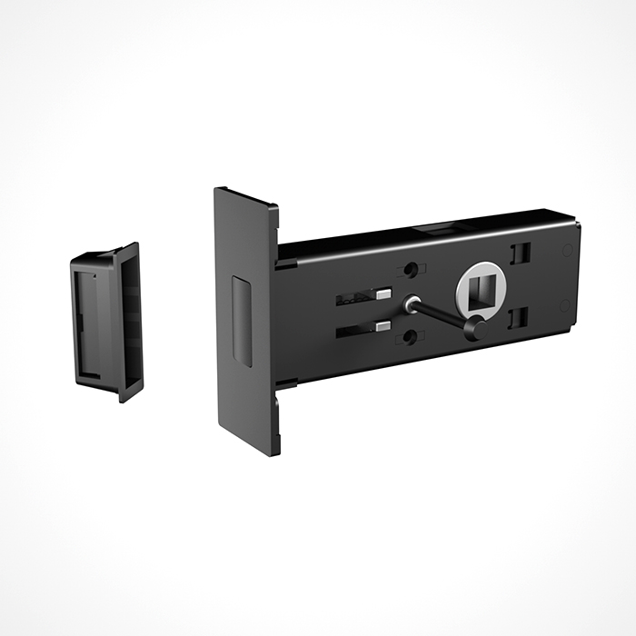 modern door lock with handle