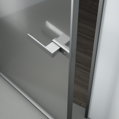 Slim Frame Glass Door Hardware Solution