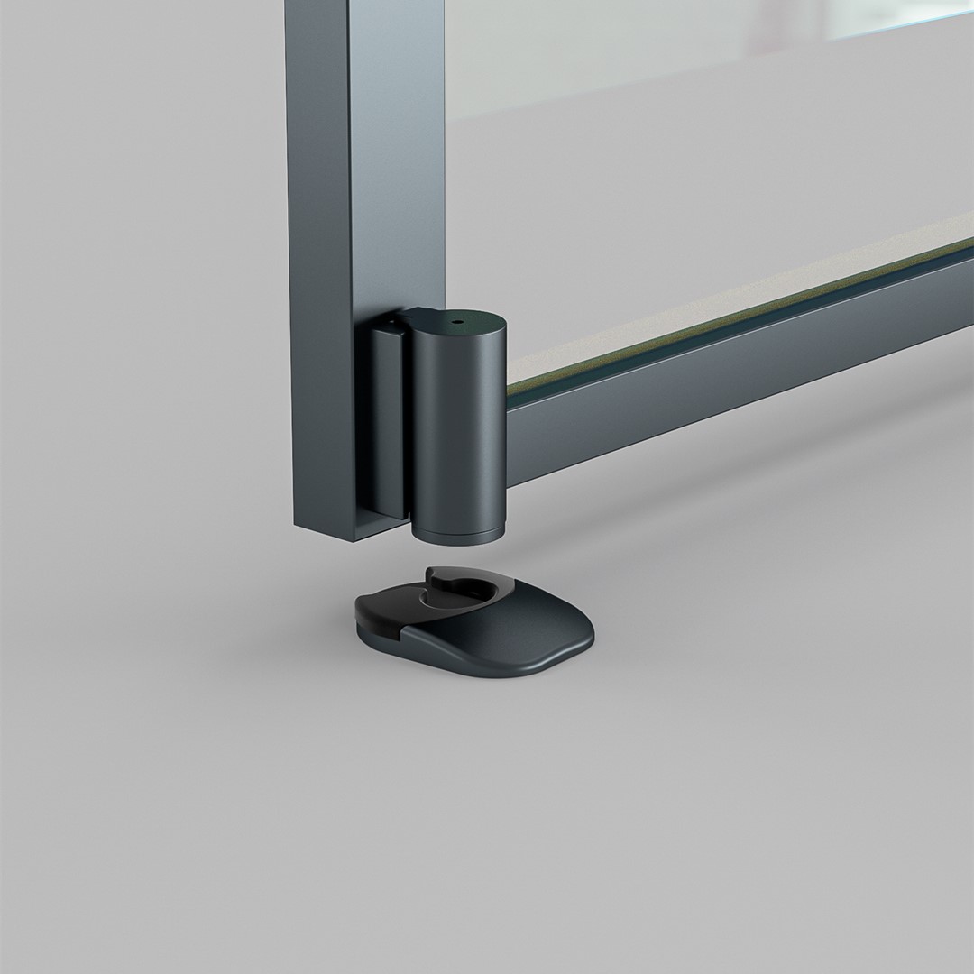 YALIS grey Glass door windproof door stopper
