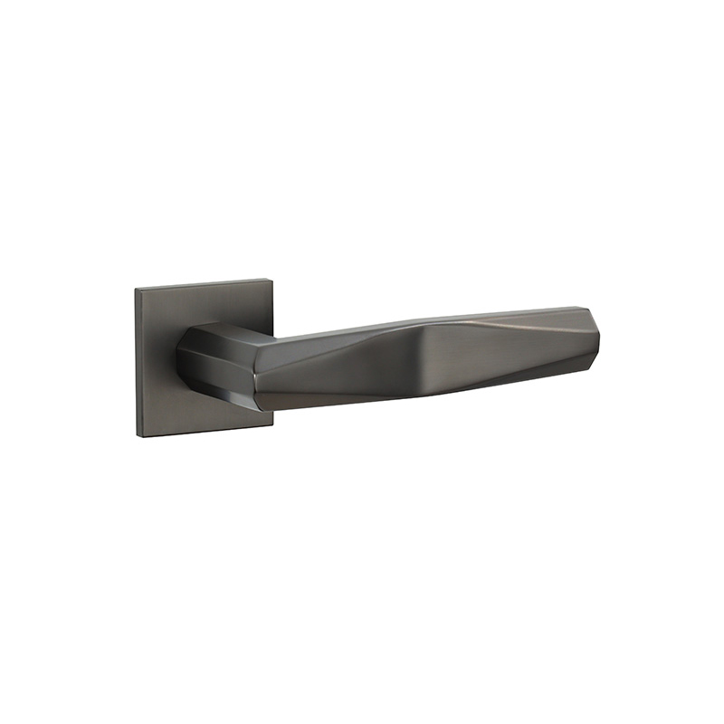 Factory Customized China Modern Style Stainless Steel Wooden Door Hardware Knurl Handle Door Lever