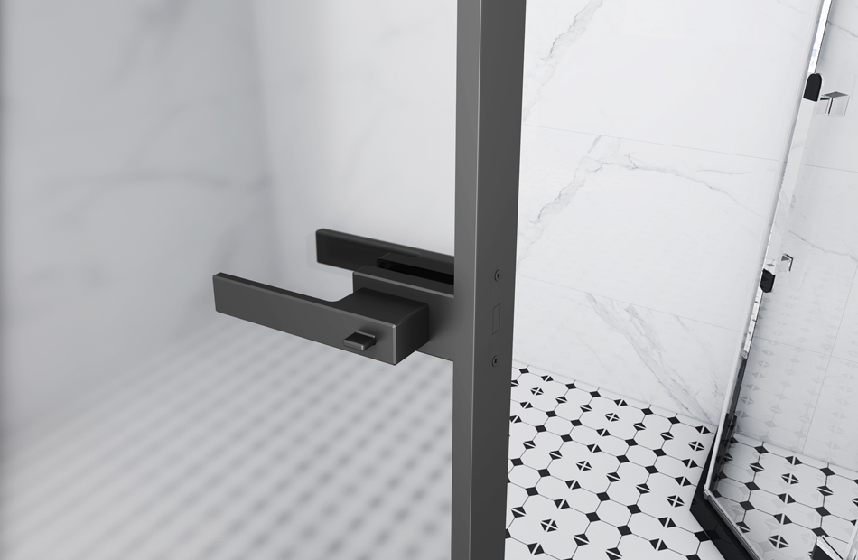 glass door lock