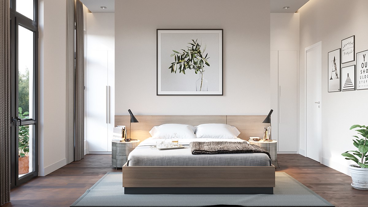 Interior wooden door hardware