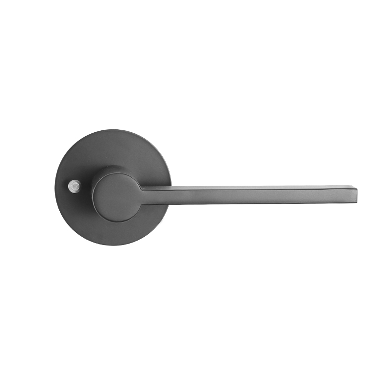 Hot Sale for Shower Door Handles 145mm - Black Door Handle Lock For Children Room – YALIS