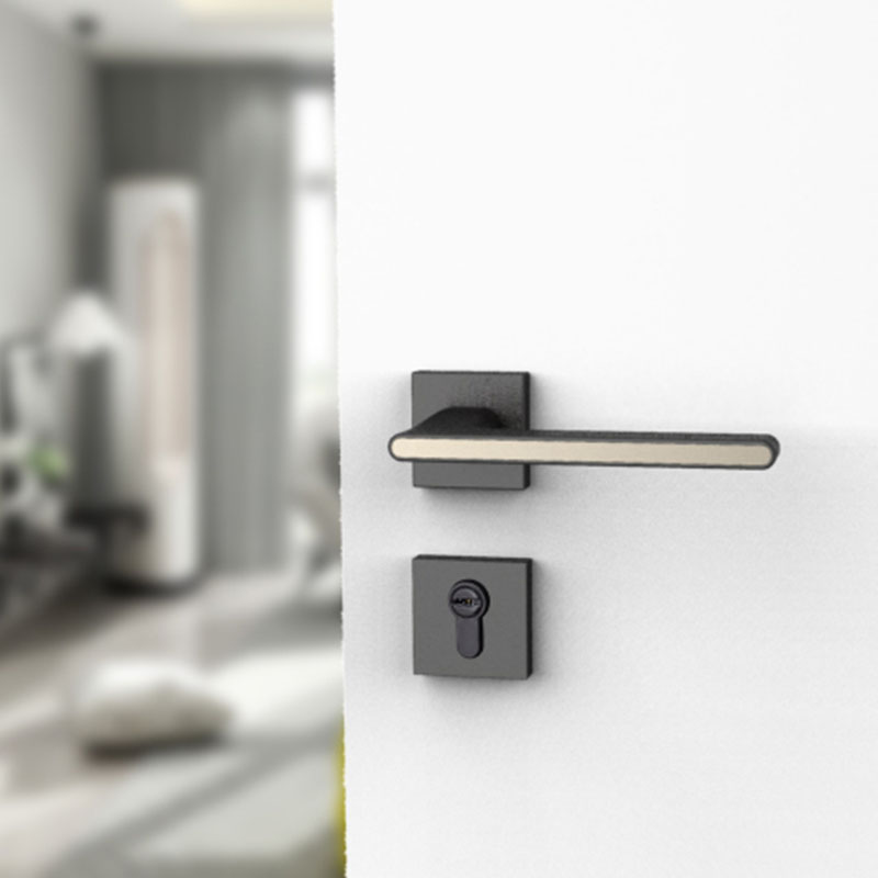 Rose Gold Bedroom Lever Door Handle