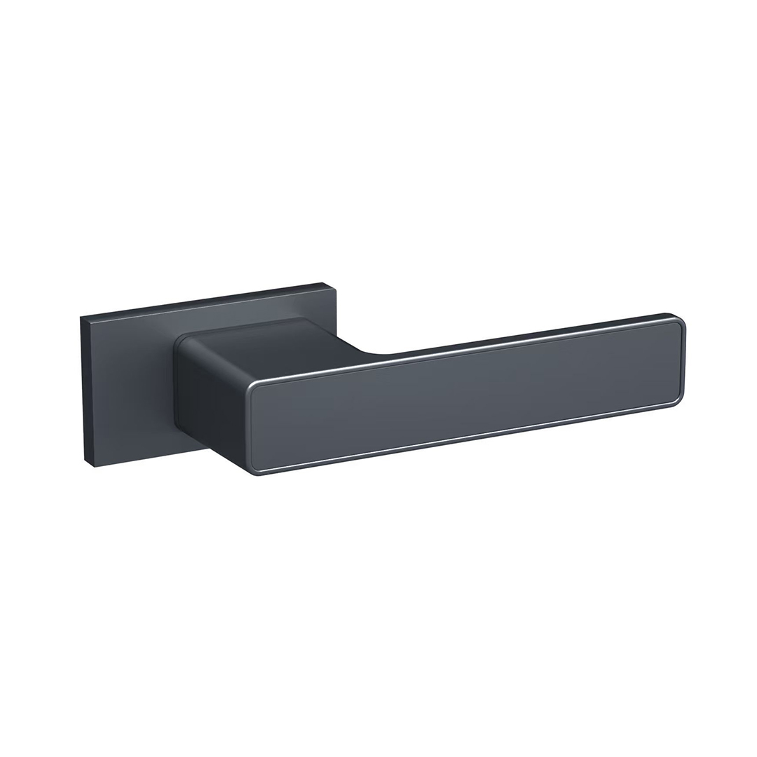 Exclusive Minimalist Door Handle For Glass Door Without Slim Aluminum Frame On Sash-Platinum Grey