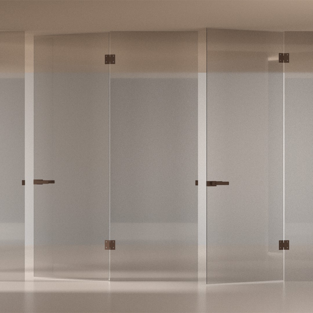 Exclusive Minimalist Door Handle For Glass Door Without Slim Aluminum Frame