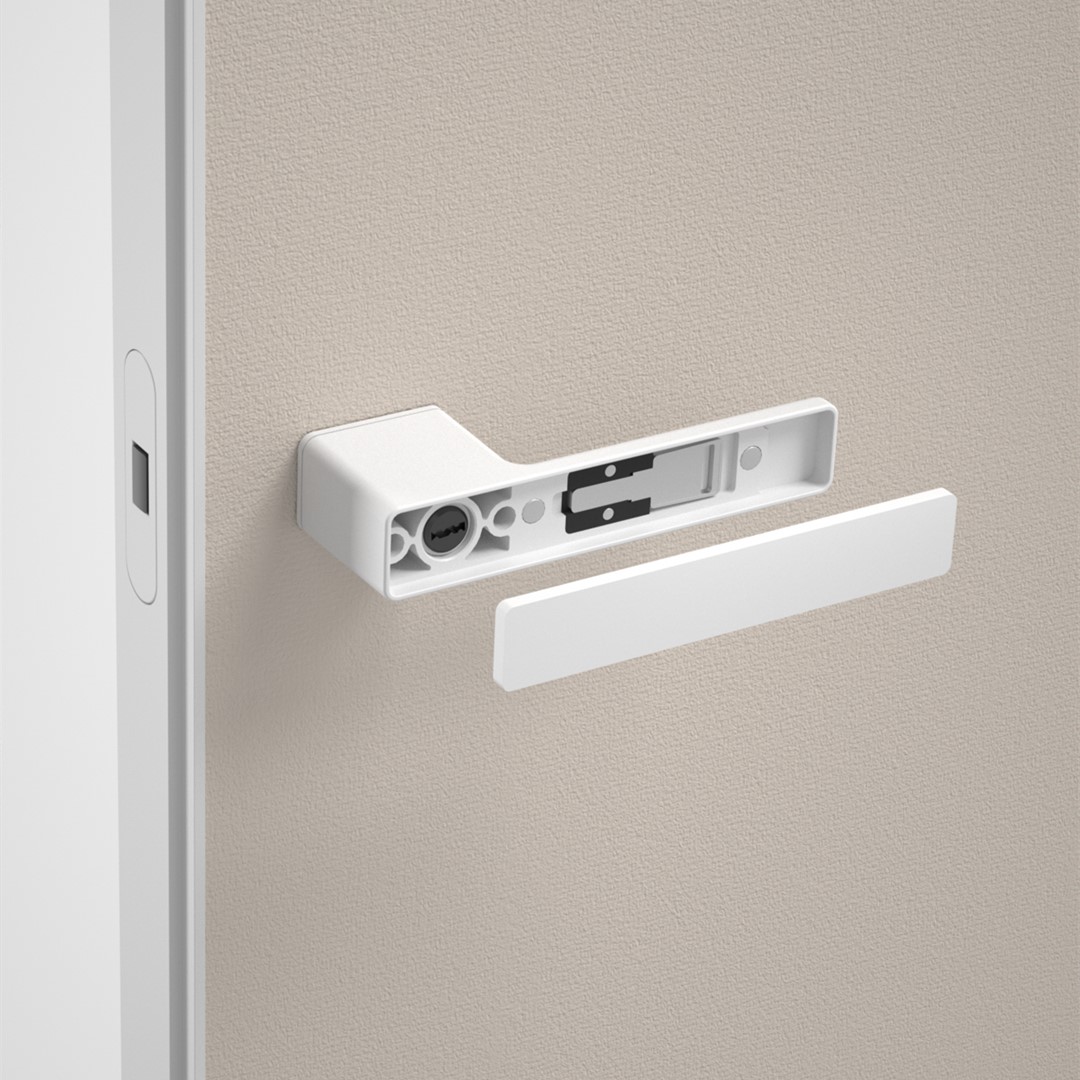 Exclusive Minimalist Door Handle For Wooden Doors-Matt White