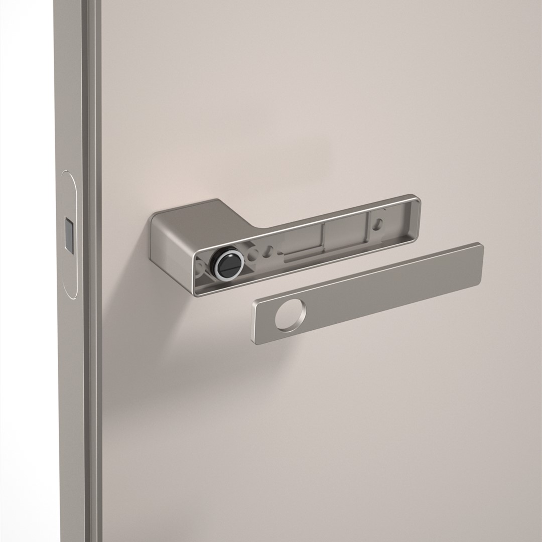 Exclusive Minimalist Door Handle For Wooden Doors-Platinum Grey