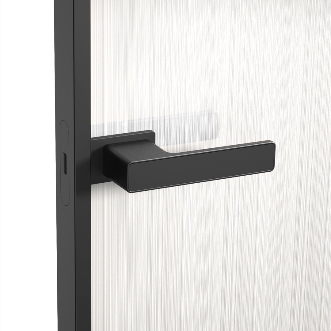 Exclusive Minimalist Door Handle For Glass Door Without Slim Aluminum Frame On Sash-Platinum Grey
